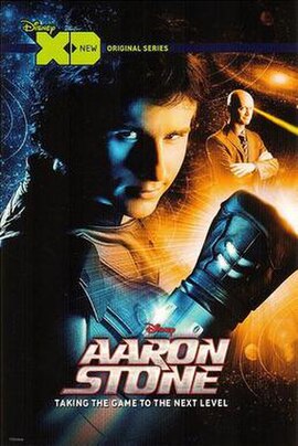 Promotional poster with Kelly Blatz as Aaron Stone and J. P. Manoux as S.T.A.N.