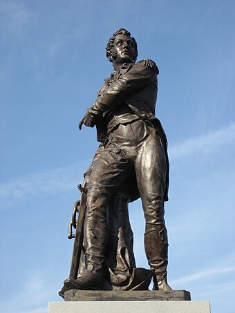Statue of Commodore Oliver Hazard Perry, after whom Perrysburg is named.