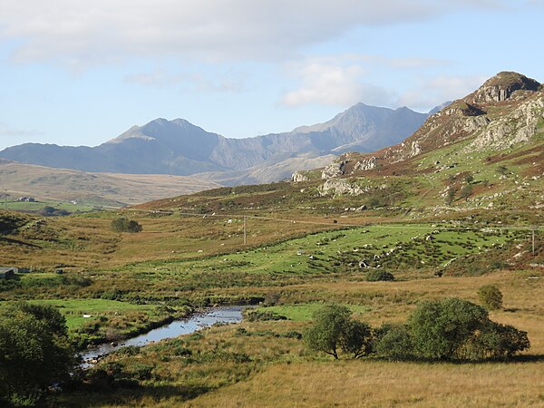 Snowdon massif from Capel Curig