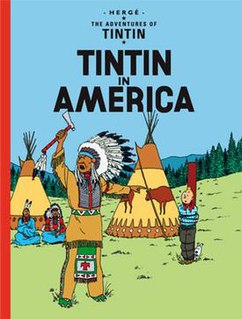 <i>Tintin in America</i> Comic album by Belgian cartoonist Hergé