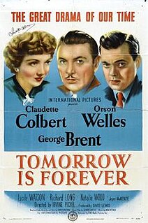 <i>Tomorrow Is Forever</i> 1946 film by Irving Pichel