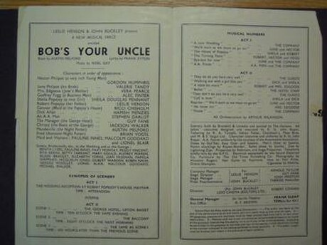 Bob's Your Uncle (musical)