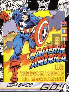 <i>Captain America in: The Doom Tube of Dr. Megalomann</i> 1987 video game