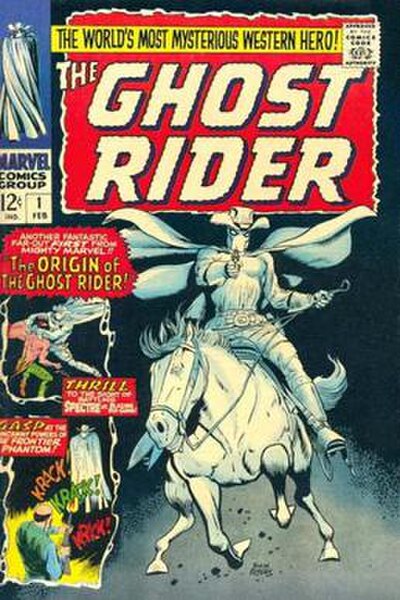 The Western Ghost Rider #1 (February 1967). Art by Dick Ayers.