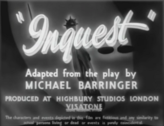 <i>Inquest</i> (1939 film) 1939 British film by Roy Boulting