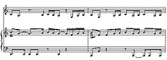 A portion of the song's sheet music. Stole (song) sheet.jpg