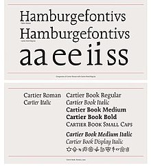 cartier book font