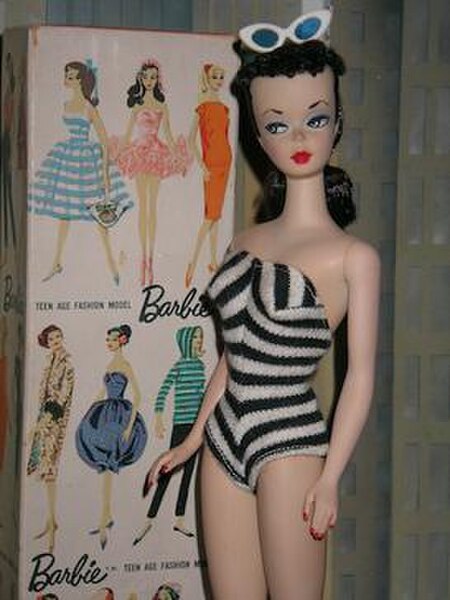 The first Barbie doll was introduced in both blonde and brunette on March 9, 1959.