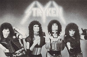 Stryken na snímku v „duchovním brnění“ (L-R) Ezekiel Vade, Dale Streiker, Steve Strieker a Joey Knight