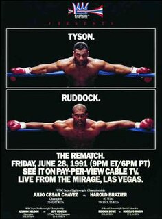 Mike Tyson vs. Donovan Ruddock II Boxing competition