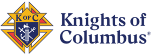 The Knights of Columbus emblem consists of a shield mounted on a formée cross. Mounted on the shield are a fasces, an anchor, and a dagger.