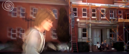 Max Caulfield uses her time travel ability. The timer display is visible on-screen.