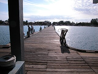 One view from the Pier Restaurant looking toward the shore.