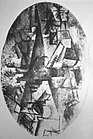 Pablo Picasso, c.1911, Le Guitariste. Reproduced in Du "Cubisme" (black and white photographic reproduction)