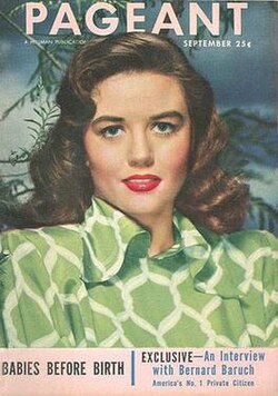 September 1947 cover with Dorothy Malone Pageant (magazine) cover - September 1947.jpg