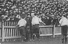 13,000 fans attended a cup tie at Northumberland Park in 1899 Spurs vs newton heath february 1899 - b&w-adjusted 2.jpg