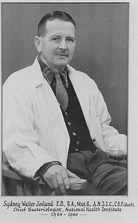 Sydney Josland New Zealand bacteriologist (1904–1991)