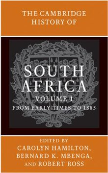 Volume 1 of The Cambridge History of South Africa. The Cambridge History of South Africa Vol. 1.jpg