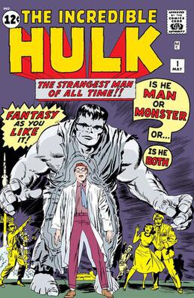 Cover of The Incredible Hulk #1 (May 1962) Art by Jack Kirby and Paul Reinman