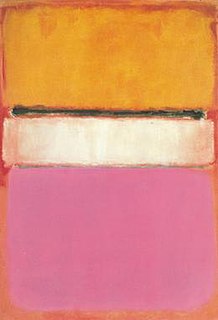 <i>White Center (Yellow, Pink and Lavender on Rose)</i> Painting by Mark Rothko