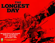 Cover art by Rodger B. MacGowan Cover of The Longest Day wargame.png