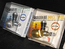 Cox Babe Bee (left); Golden Bee (right) CoxBees.jpg