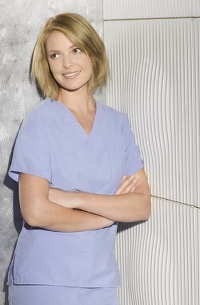 The Season 6 promotional photo of Katherine Heigl as Dr. Izzie Stevens