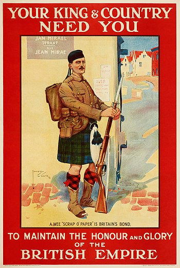 Recruitment to the British Army during World War I
