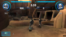 Republic Heroes features cooperative gameplay. Depending on the level players control two jedi or two clone troopers
