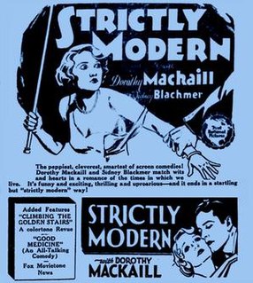 <i>Strictly Modern</i> 1930 film by William A. Seiter