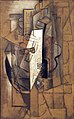 Pablo Picasso, 1912-14, La bouteille de Bass (The Bass Bottle), oil on canvas, 107.5 x 65.5 cm, Museo del Novecento, Milan