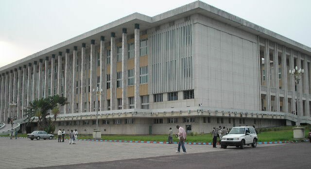 Palais du Peuple, seat of the parliament in Kinshasa
