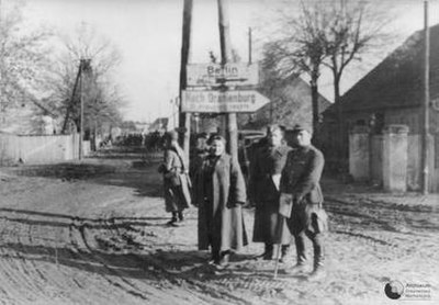 Soldiers of the Polish Second Army in the area of the Lusatian Neisse River after fording it in April 1945