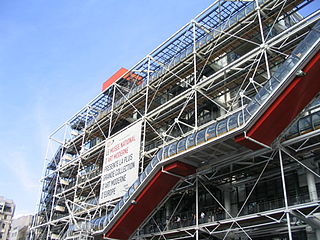 Centre Georges Pompidou contemporary art museum in Paris, France