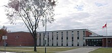 Sisler High School, Redwood Avenue entrance, before renovation