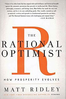 <i>The Rational Optimist</i> 2010 book by Matt Ridley