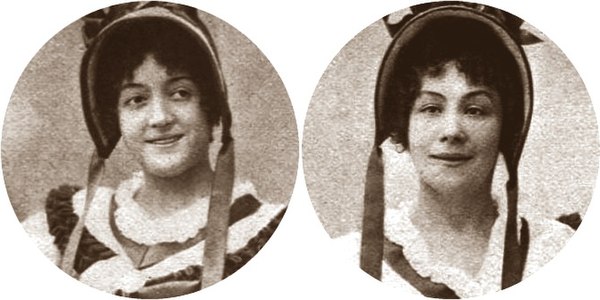 Odette Dulac (Blanche-Marie) and Alice Bonheur (Marie-Blanche), 1897