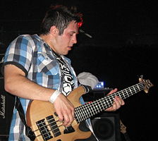 Deis performing with CKY at the Clubhouse Music Venue in Tempe, Arizona on July 21, 2009.