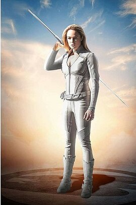 Caity Lotz as Sara Lance / White Canary in Legends of Tomorrow