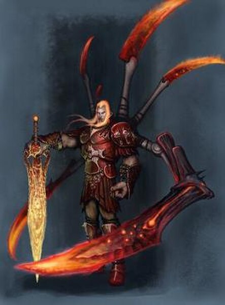 Artwork of Ares, the main antagonist