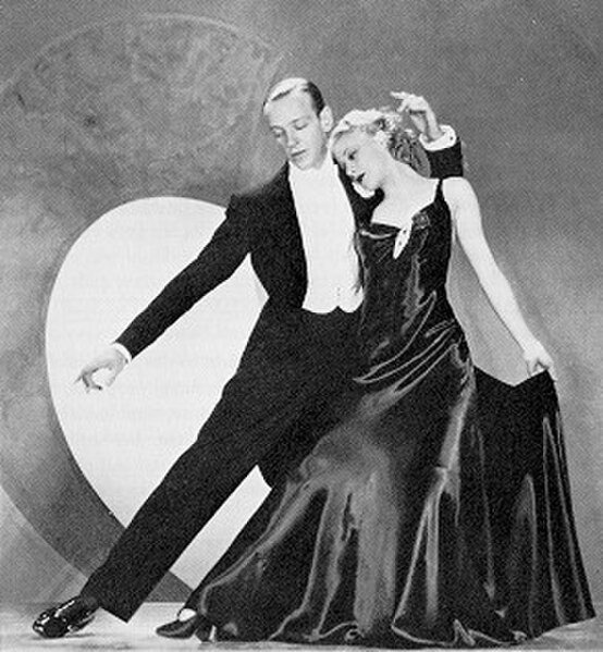 Rogers with her frequent co-star Fred Astaire in the film Roberta (1935)