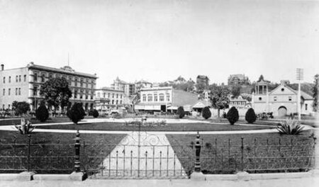 Los Angeles Plaza and Pico House (1890)