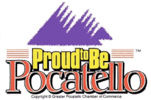 Pocatello's original city logo, considered to the worst city flag in North America.