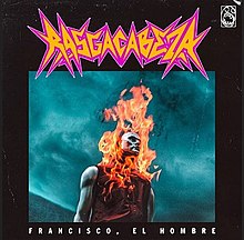 cover art of the album with the image of a man with his head on fire