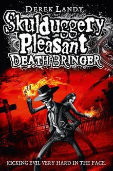 Naslovnica knjige Skulduggery Pleasant Death Bringer.jpg