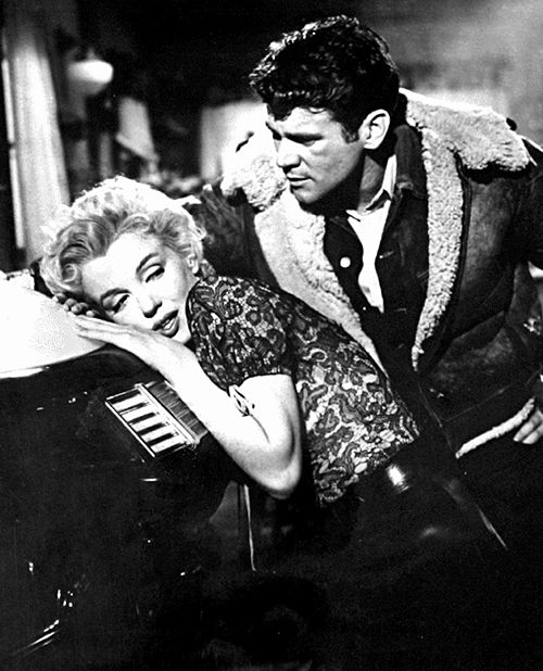 With Marilyn Monroe in Bus Stop (1956)