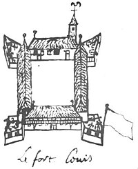 Drawing of Fort Louis de la Louisiane from map of 1704-1705 Fort Louis 1704-1705.jpg