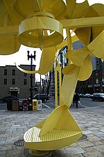 The sculpture's "Love Seat" Lift Off David Black E.JPG