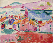 Henri Matisse, Les toits de Collioure (1905). Henri Matisse and the other painters of the Fauvist movement were the first to make a major use of magenta to surprise and make an impact on the emotions of the viewer.