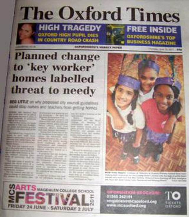 Oxford newspapers. Broadsheets.